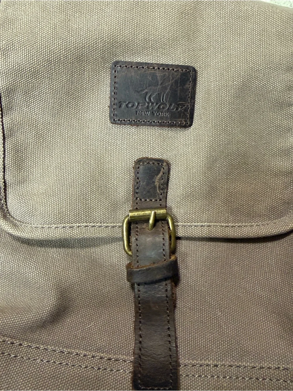 Vintage TOPWOLF New York Canvas Messenger Bag